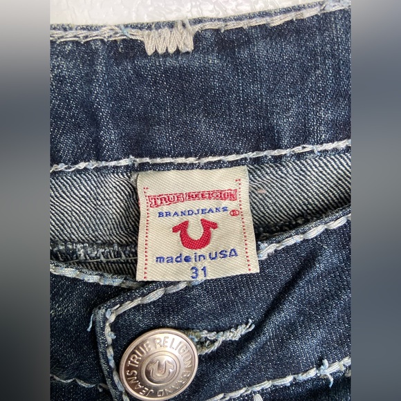 True Religion Jeans Women's Size 31 (31x32) Medium Wash Low Rise Boot Cut Flare - Picture 4 of 5